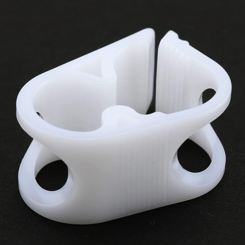LUORNG Flow Control Hose Clamp 4PCS 1/4"-1/2" Tube OD Shut Off Hose Clamps, Adjustable Plastic Tube Clamp, Water Flow Control Tube Clip, Laboratory Pinch Valve, White - Image 5